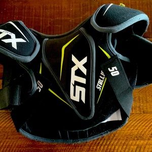 STX Lacrosse shoulder and elbow pads